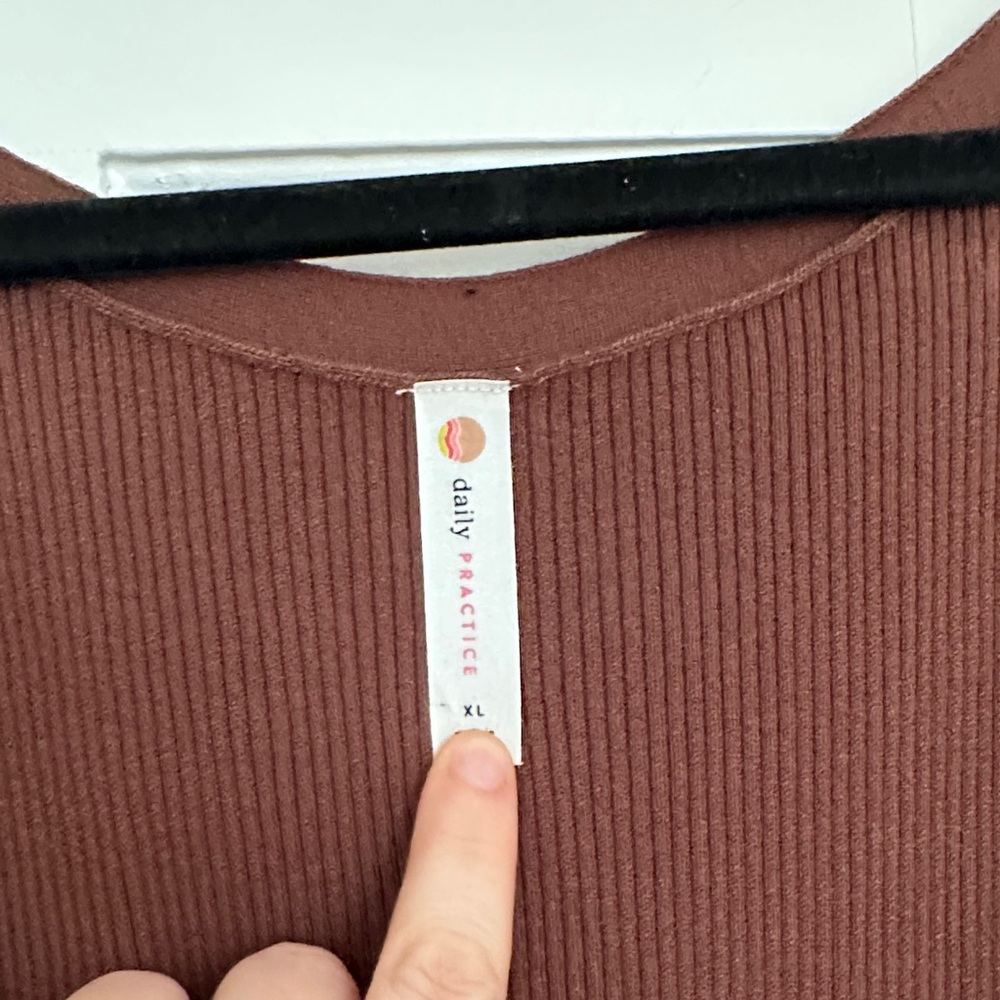 Anthropologie Brown V-Neck Maxi Dress - Picture 2 of 5